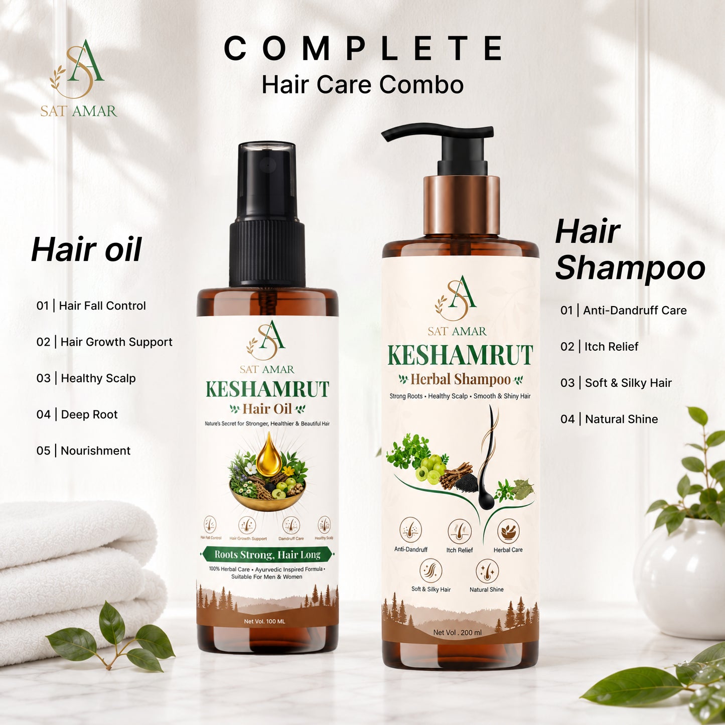 KeshAmrut Herbal Shampoo + HAIR OIL