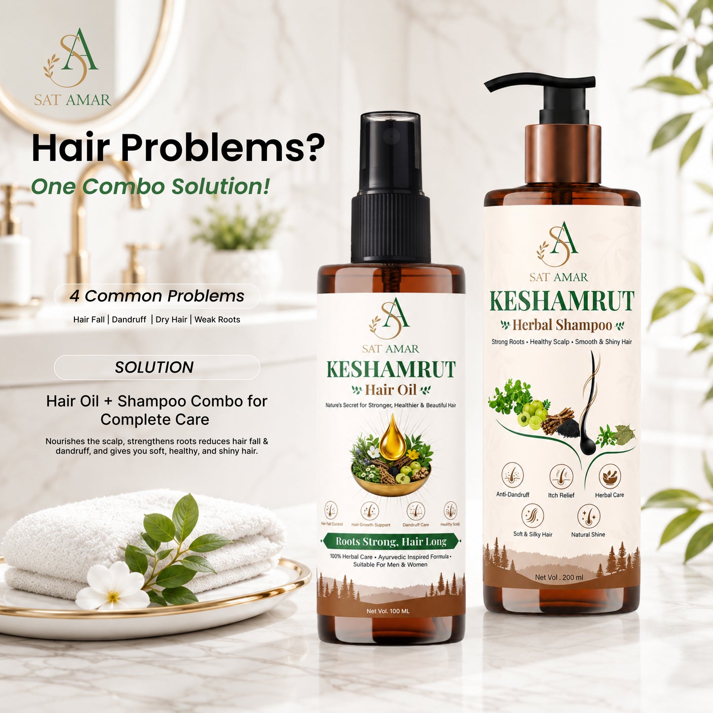 KeshAmrut Herbal Shampoo + HAIR OIL