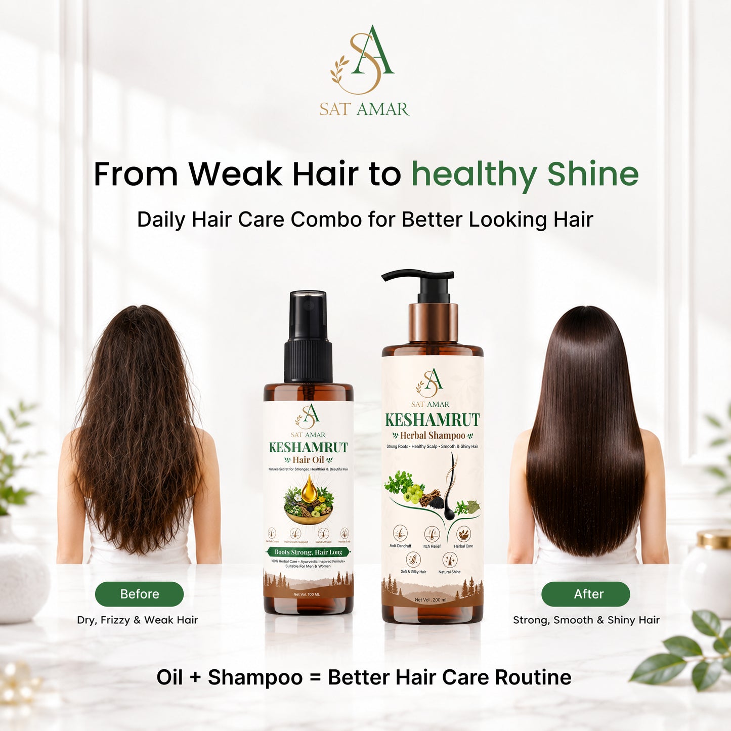KeshAmrut Herbal Shampoo + HAIR OIL