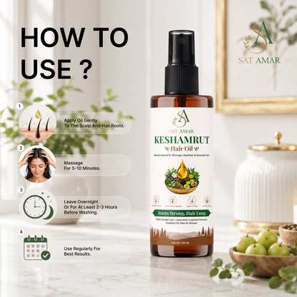 🌿 SAT AMAR KESHAMRUT HAIR OIL 🌿