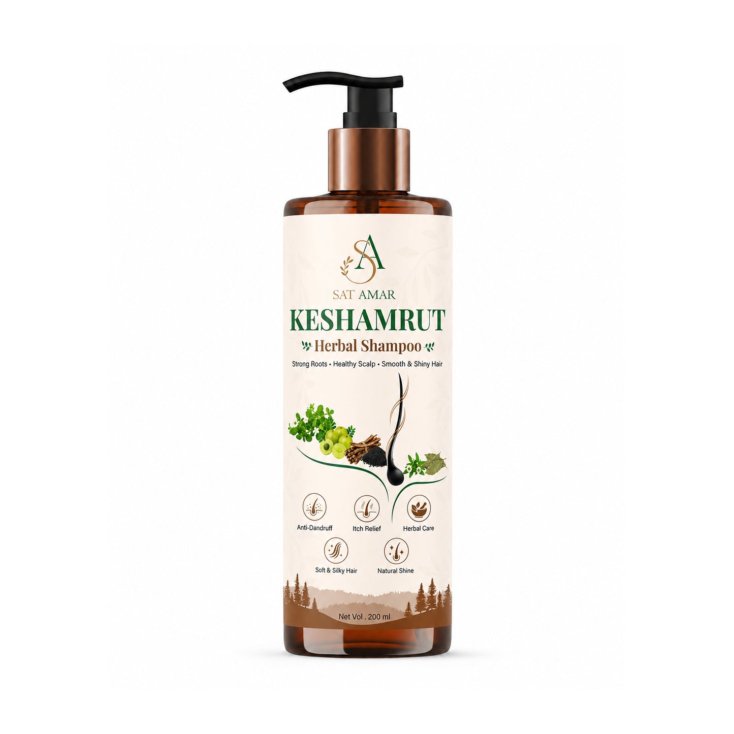 Sat Amar KeshAmrut Herbal Shampoo